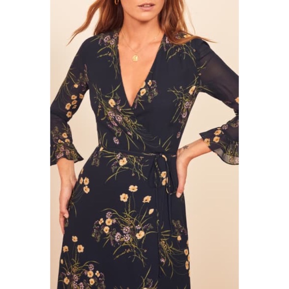 NWOT Reformation Mademoiselle Print Dress - Picture 8 of 8